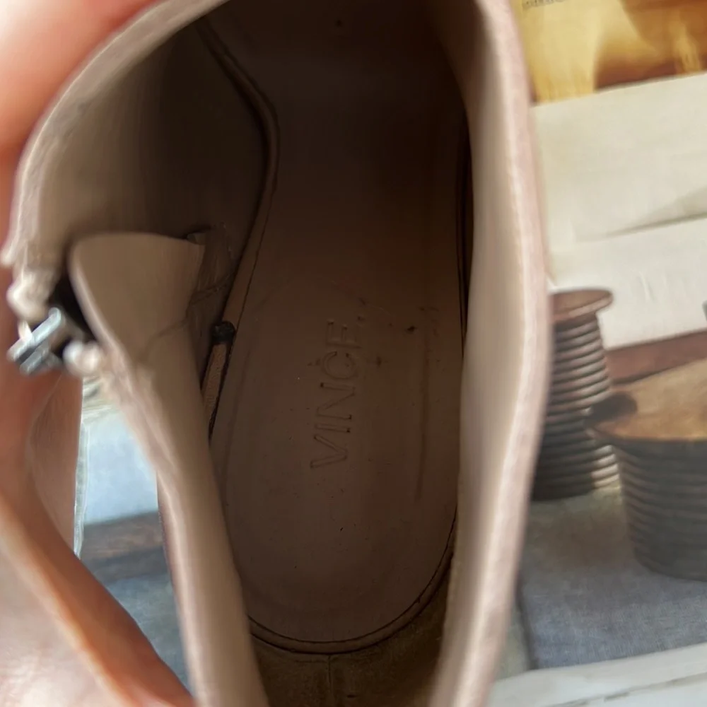 VINCE open toe booties
